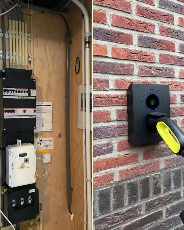 Nieuwe groepenkast en een Zaptec-laadpaal