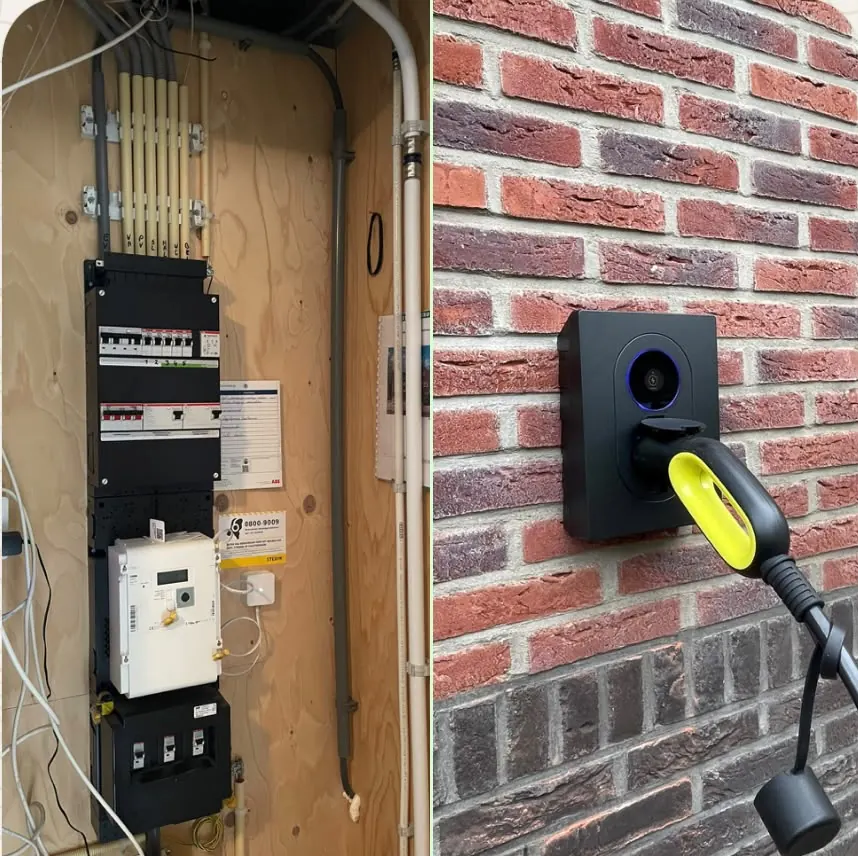Nieuwe groepenkast en een Zaptec-laadpaal